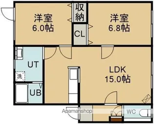 エクセレントハウスⅠ【1階】の間取り